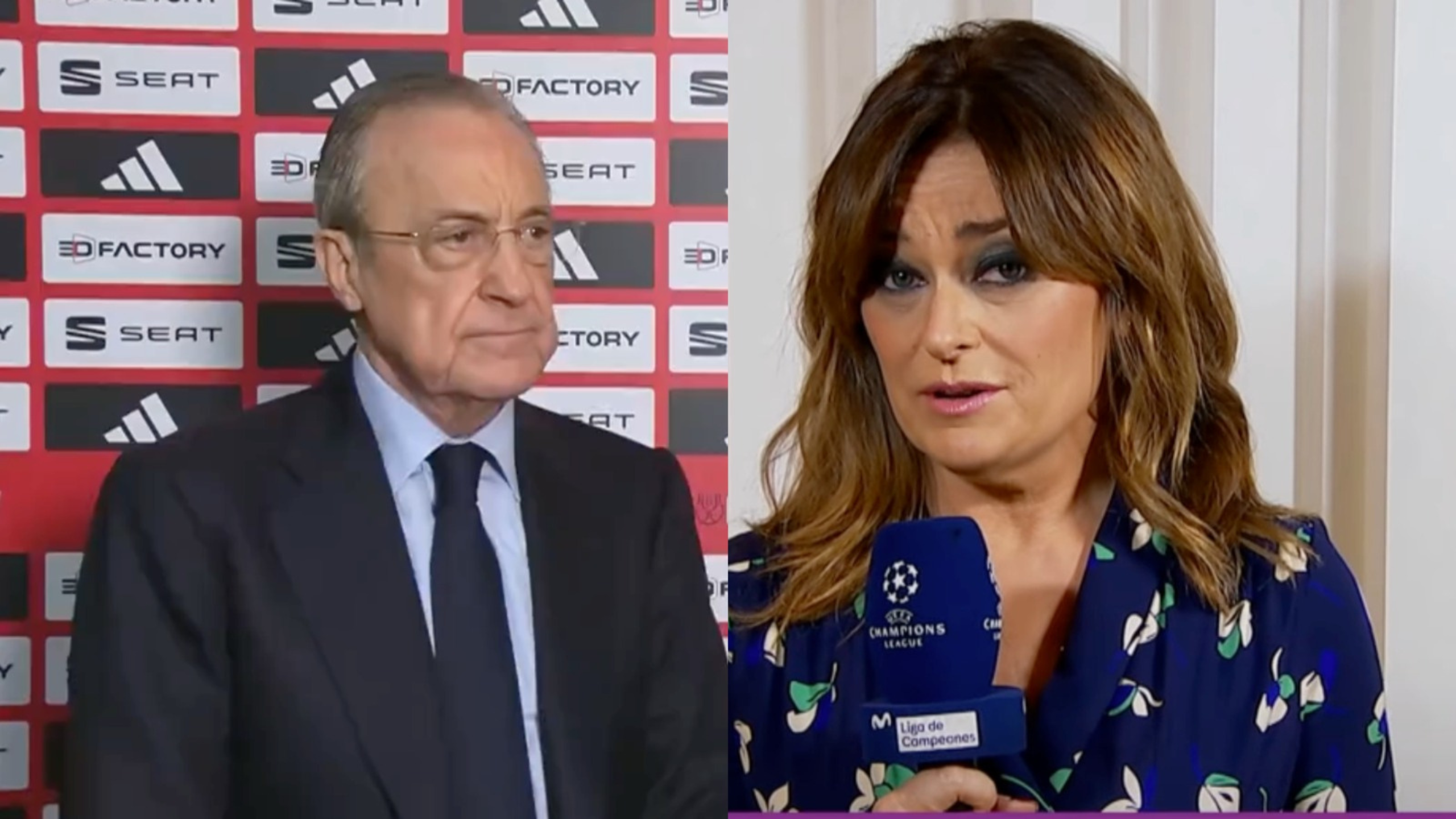 Mónica Marchante y Florentino Pérez  Mónica Marchante y Florentino Pérez