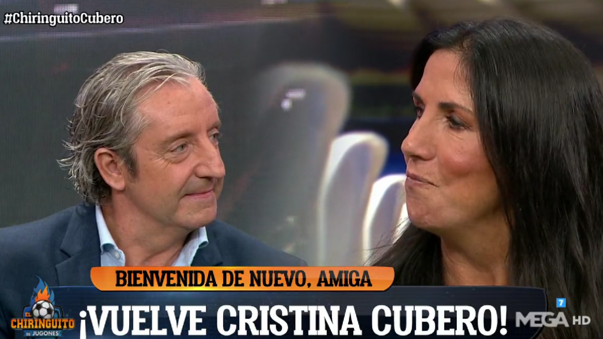 Cristina Cubero y Josep Pedrerol el día de su reencuentro
