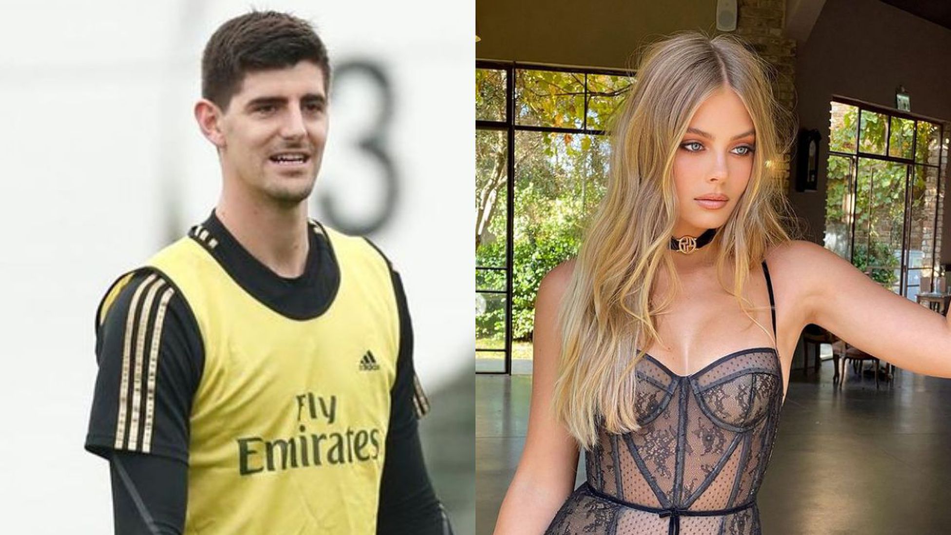 Thibaut Courtois y Mishel Gerzig