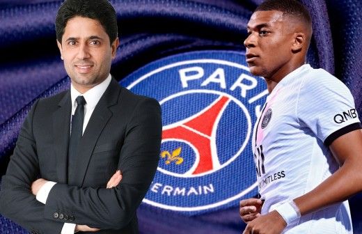 Al Khelaifi y Mbappé Al Khelaifi y Mbappé