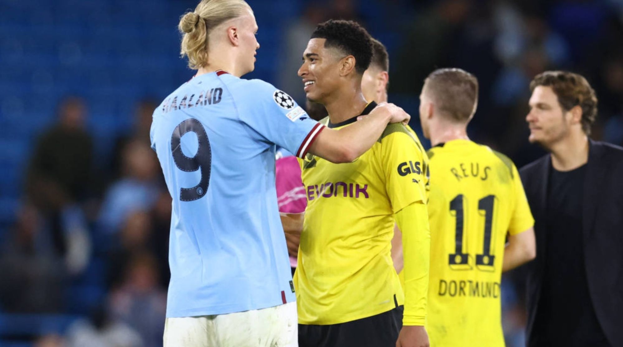 Erling Haaland y Jude Bellingham