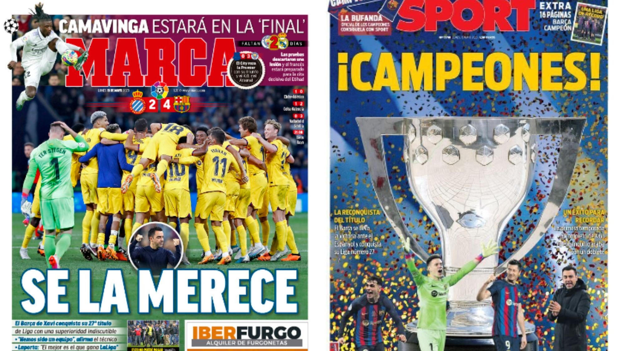 Portadas de hoy de la prensa deportiva, 15 de mayo