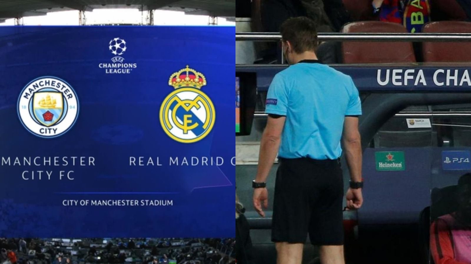 La UEFA anuncia al árbitro del Manchester City - Real Madrid de la vuelta de semifinales La UEFA anuncia al árbitro del Manchester City - Real Madrid de la vuelta de semifinales