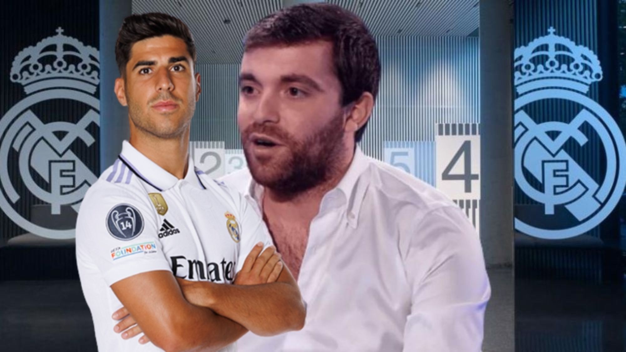 Fabrizio Romano y Marco Asensio Fabrizio Romano y Marco Asensio