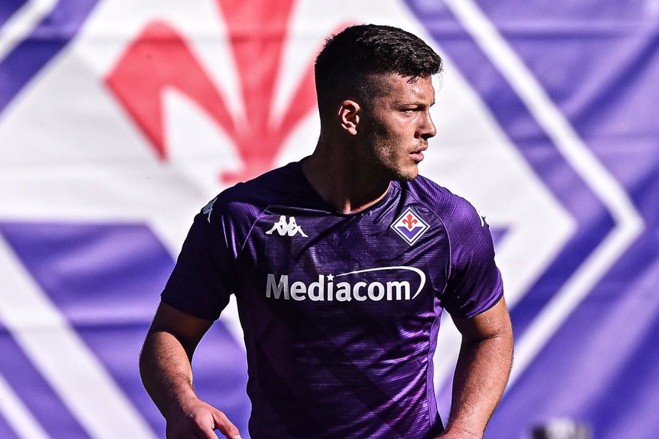 Luka Jovic con la Fiorentina / Fiorentina
