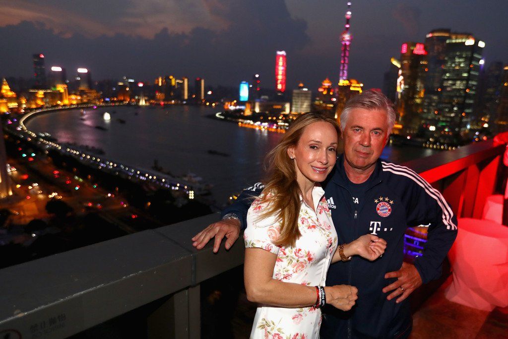 Mariann Barrena y carlo ancelotti