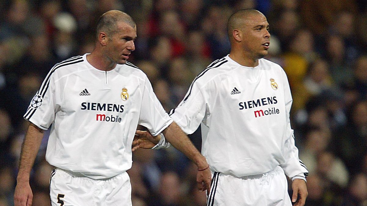 Zinedine Zidane y Ronaldo Nazario
