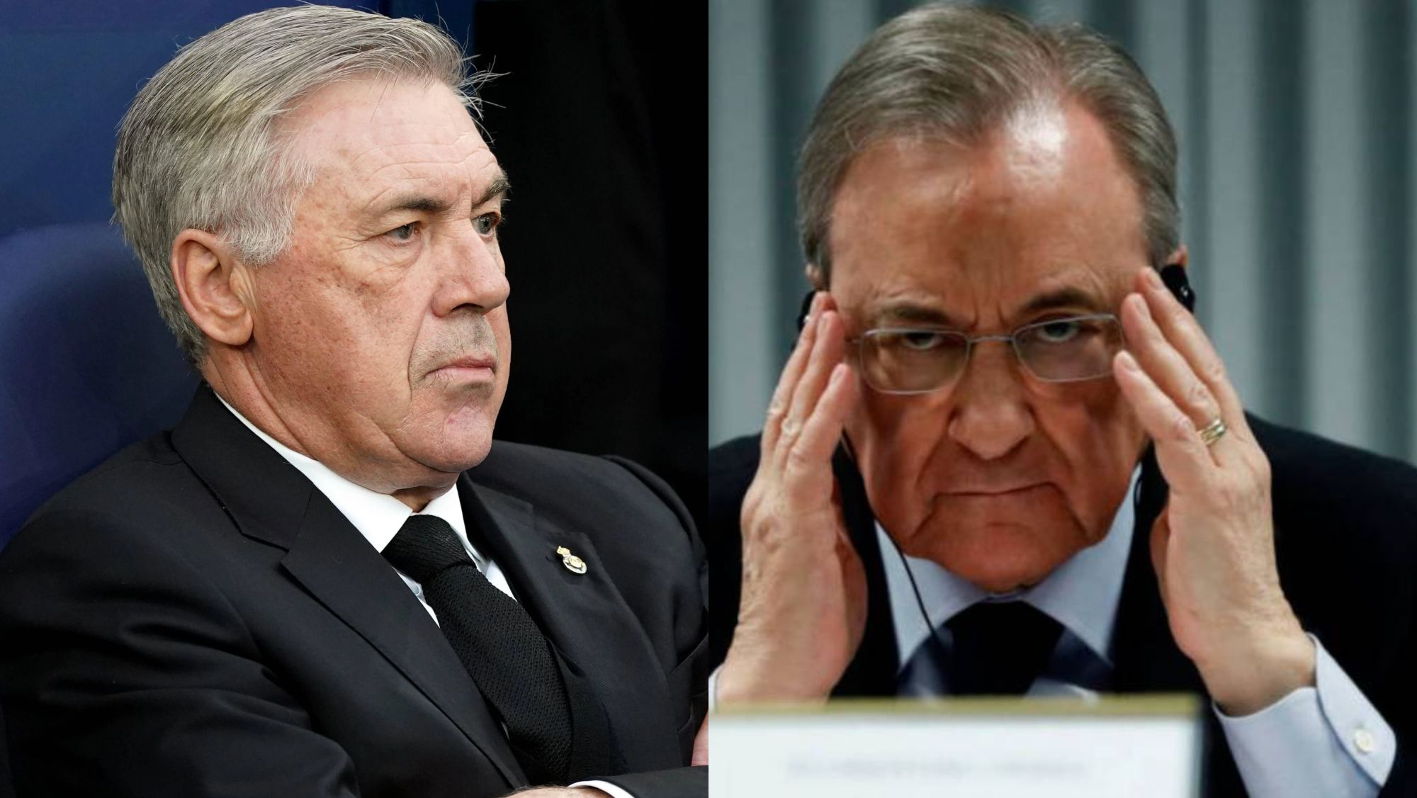 Carlo Ancelotti y Florentino Pérez Carlo Ancelotti y Florentino Pérez