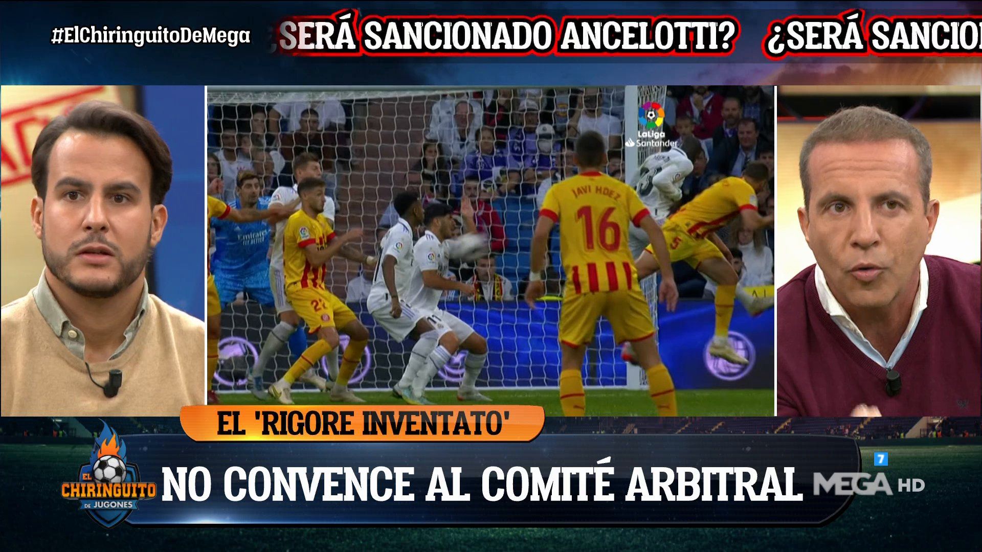 Cristóbal Soria está muy indignado con el arbitraje al Real Madrid