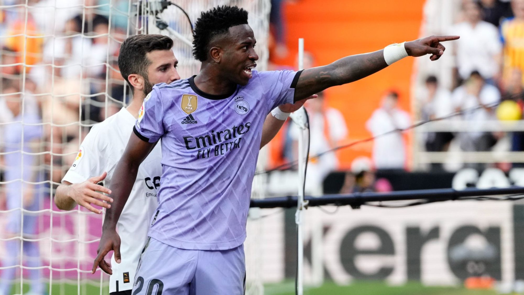 Vinicius Júnior recibió insultos racistas en Mestalla