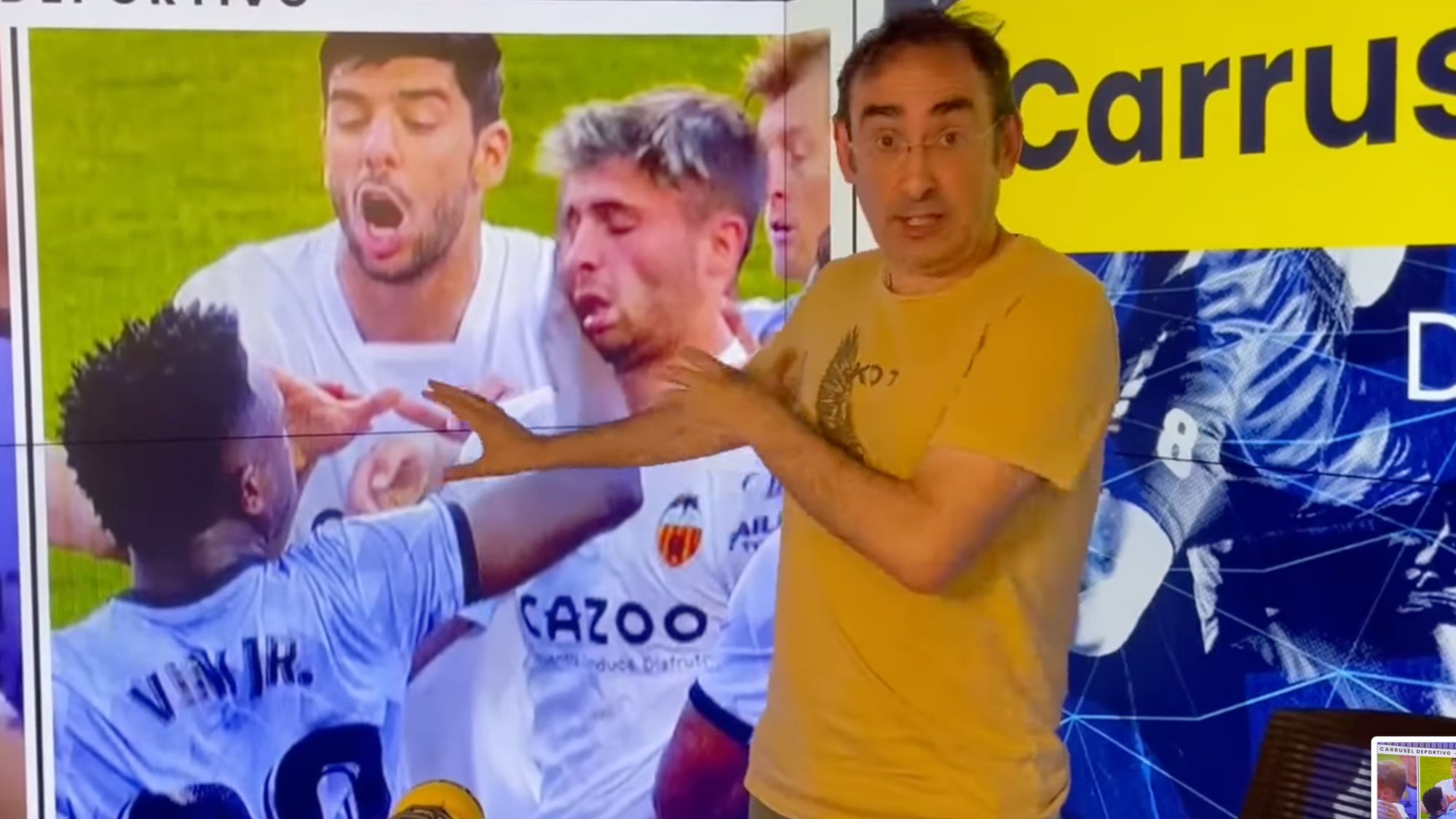 Iturralde se moja sobre la expulsión de Vinicius en Mestalla: "Lo tengo claro" Iturralde se moja sobre la expulsión de Vinicius en Mestalla: "Lo tengo claro"