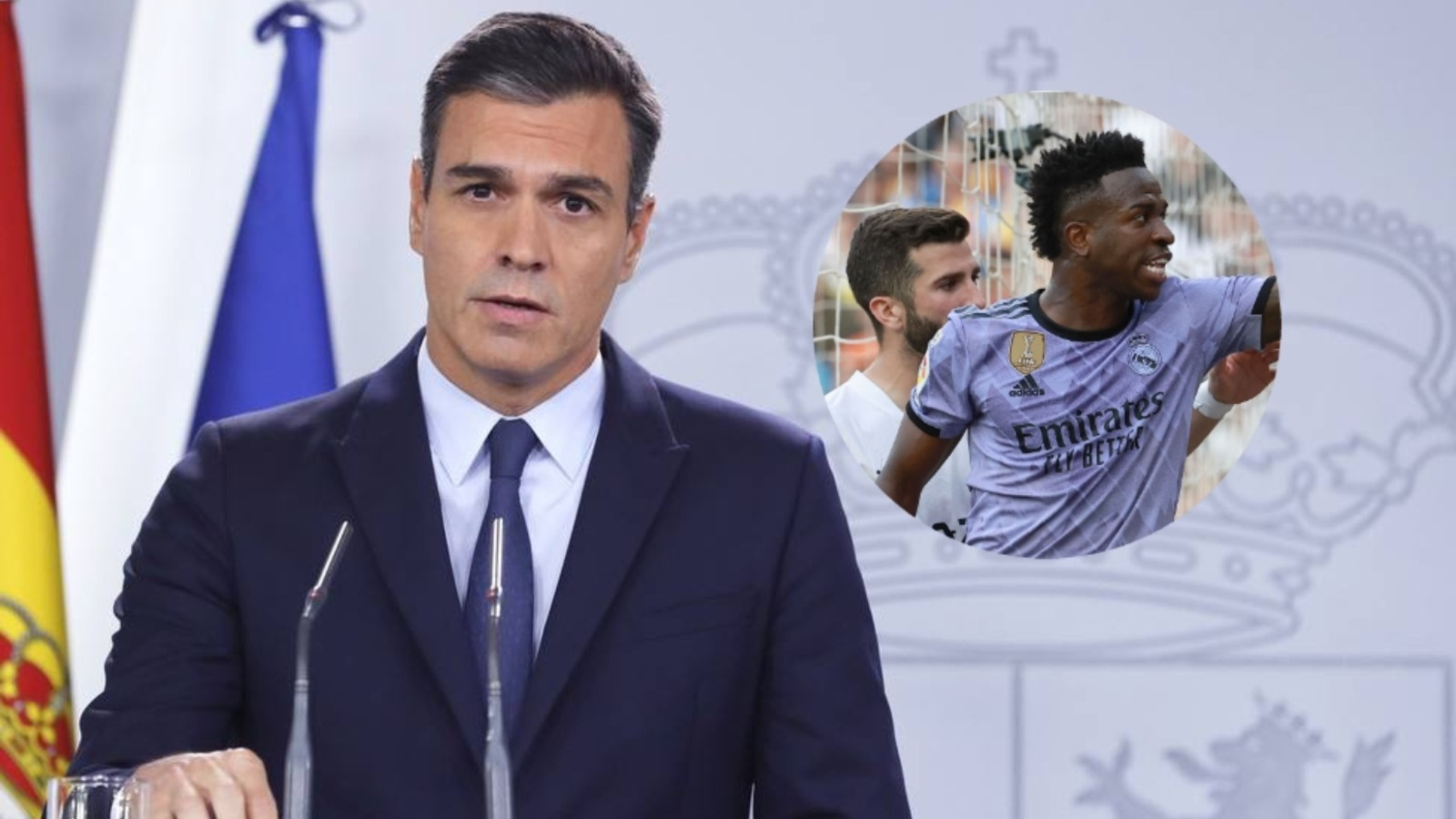 Pedro Sánchez defendía a Vinicius Pedro Sánchez defendía a Vinicius