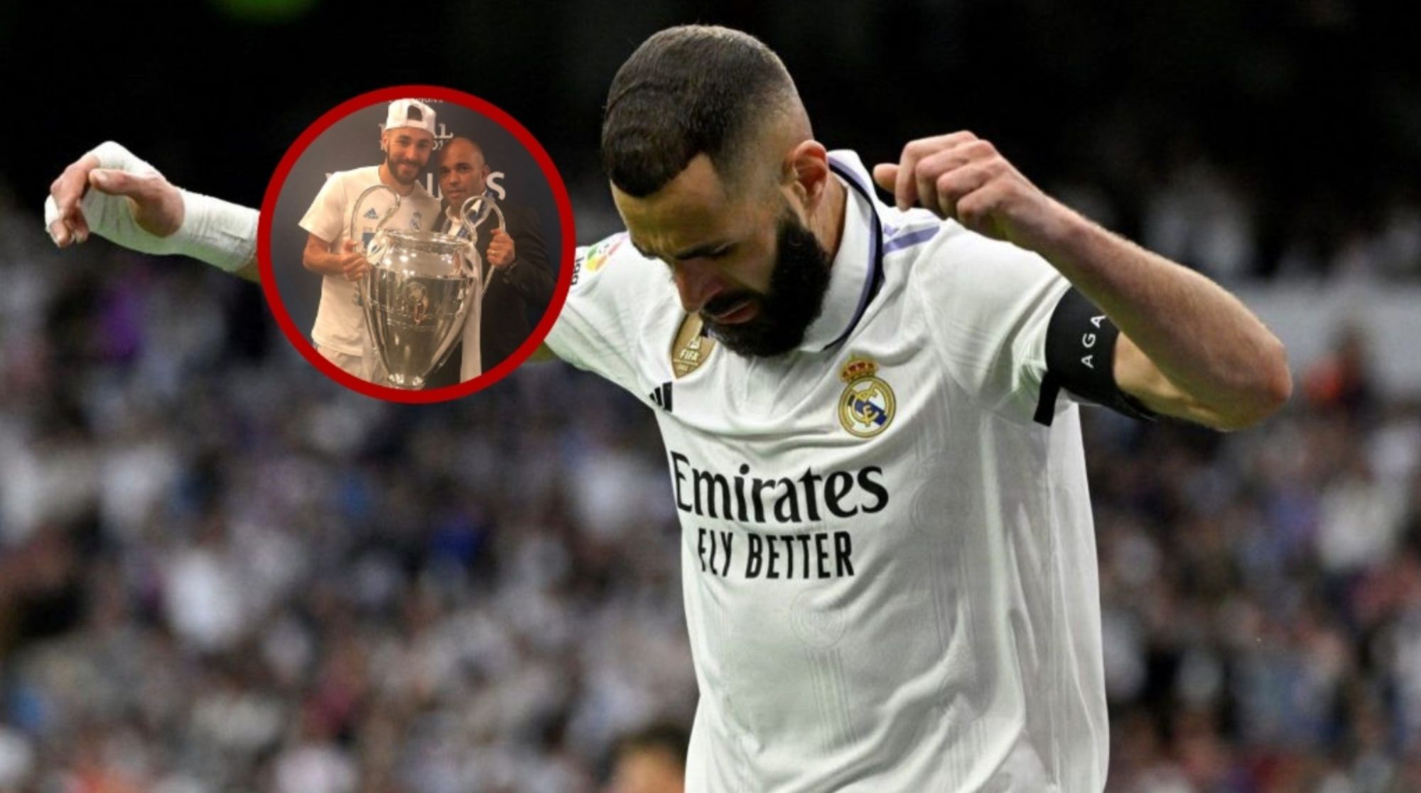 Karim Benzema inauguró ayer el marcador