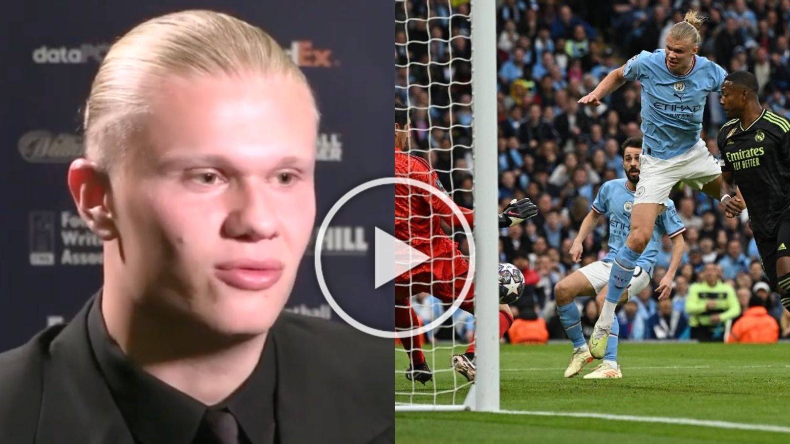 Haaland la tomaba contra el madridismo 