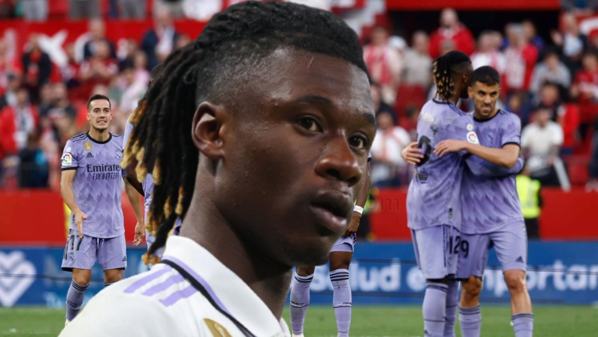 Camavinga se fue a por un jugador del Sevilla tras el partido