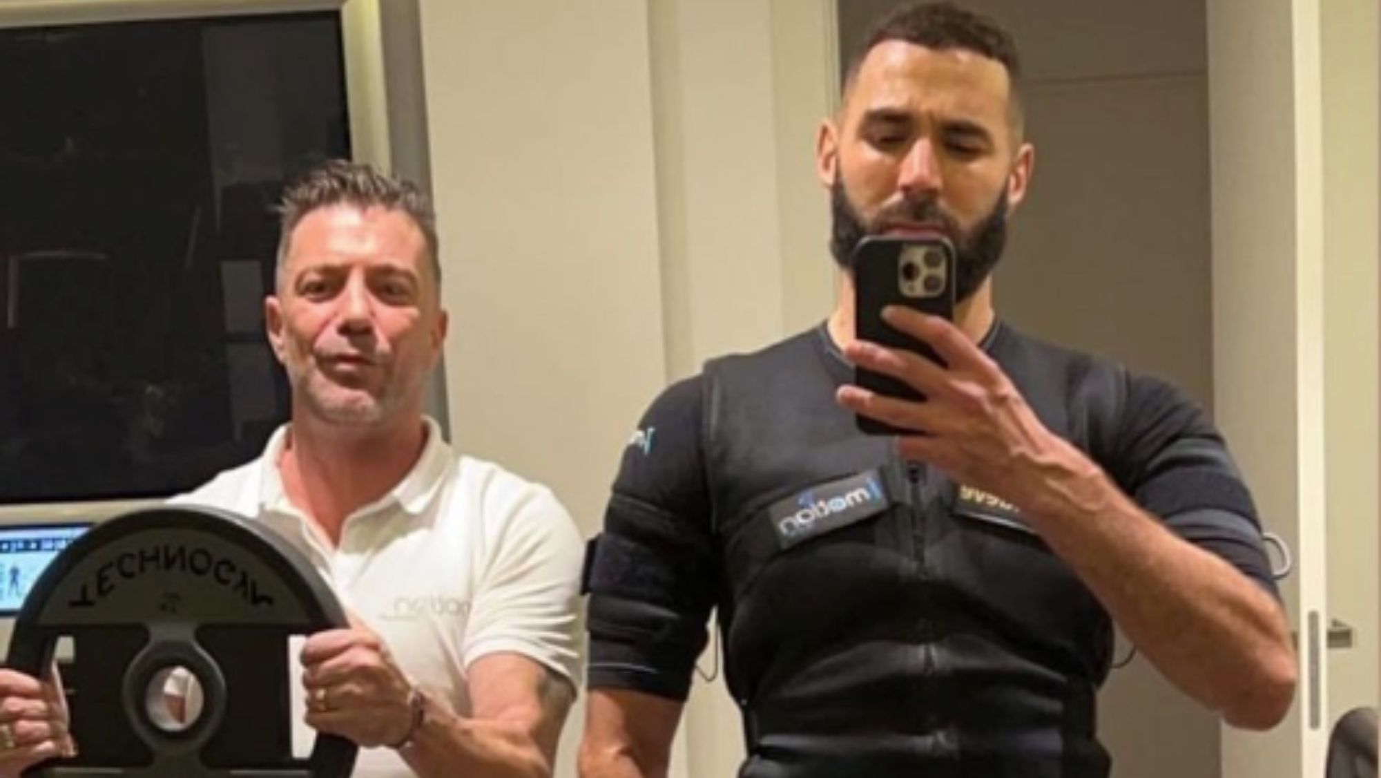 Karim Benzema y su entrenador personal