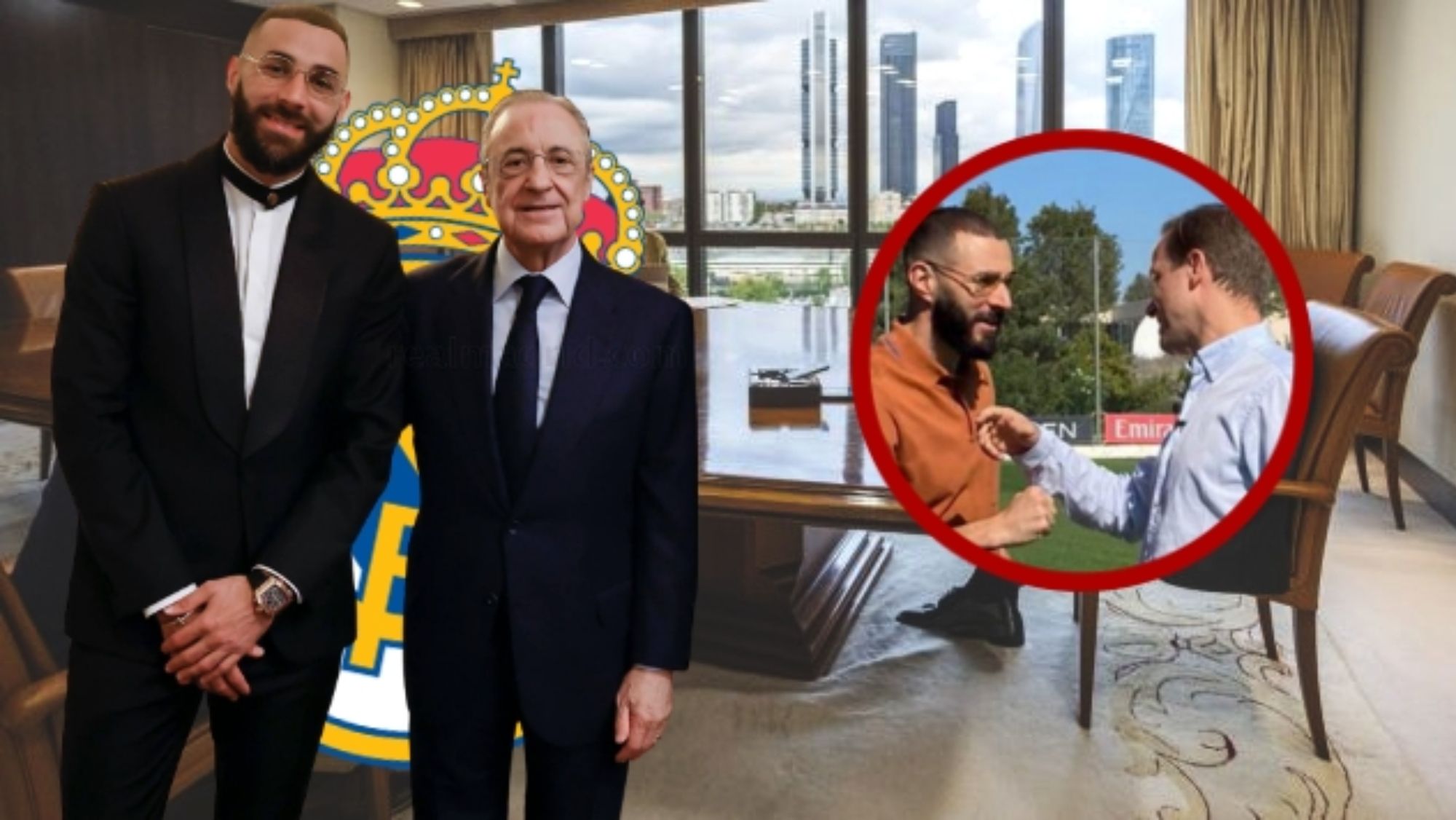 Florentino Pérez se ha reunido con Karim Benzema