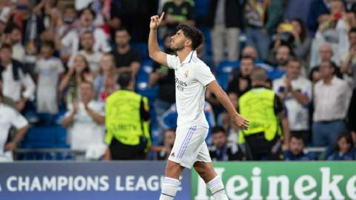 Asensio celebra uno de sus últimos goles