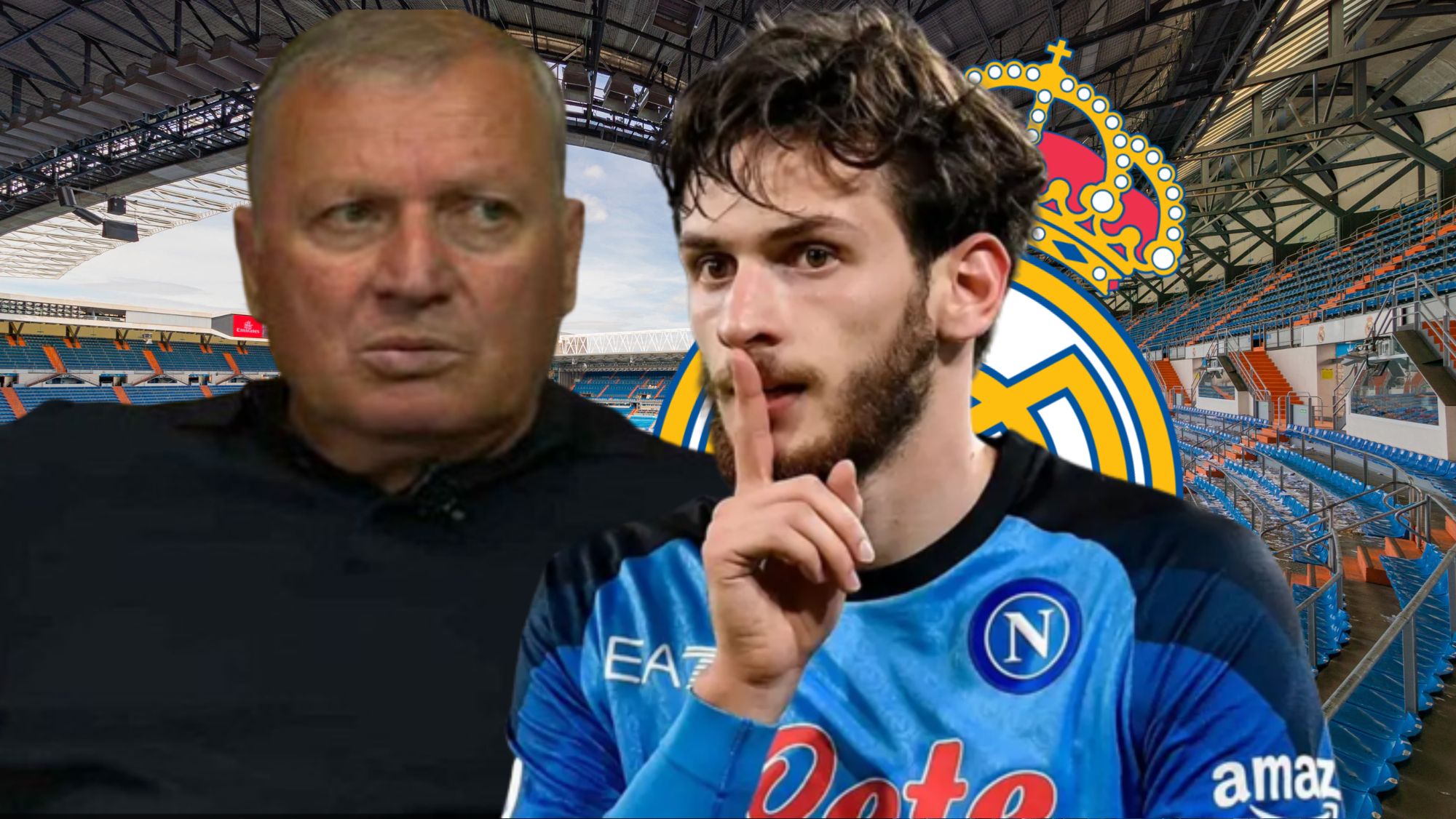 El padre de Kvaratskhelia confirma que quiere jugar en el Real Madrid