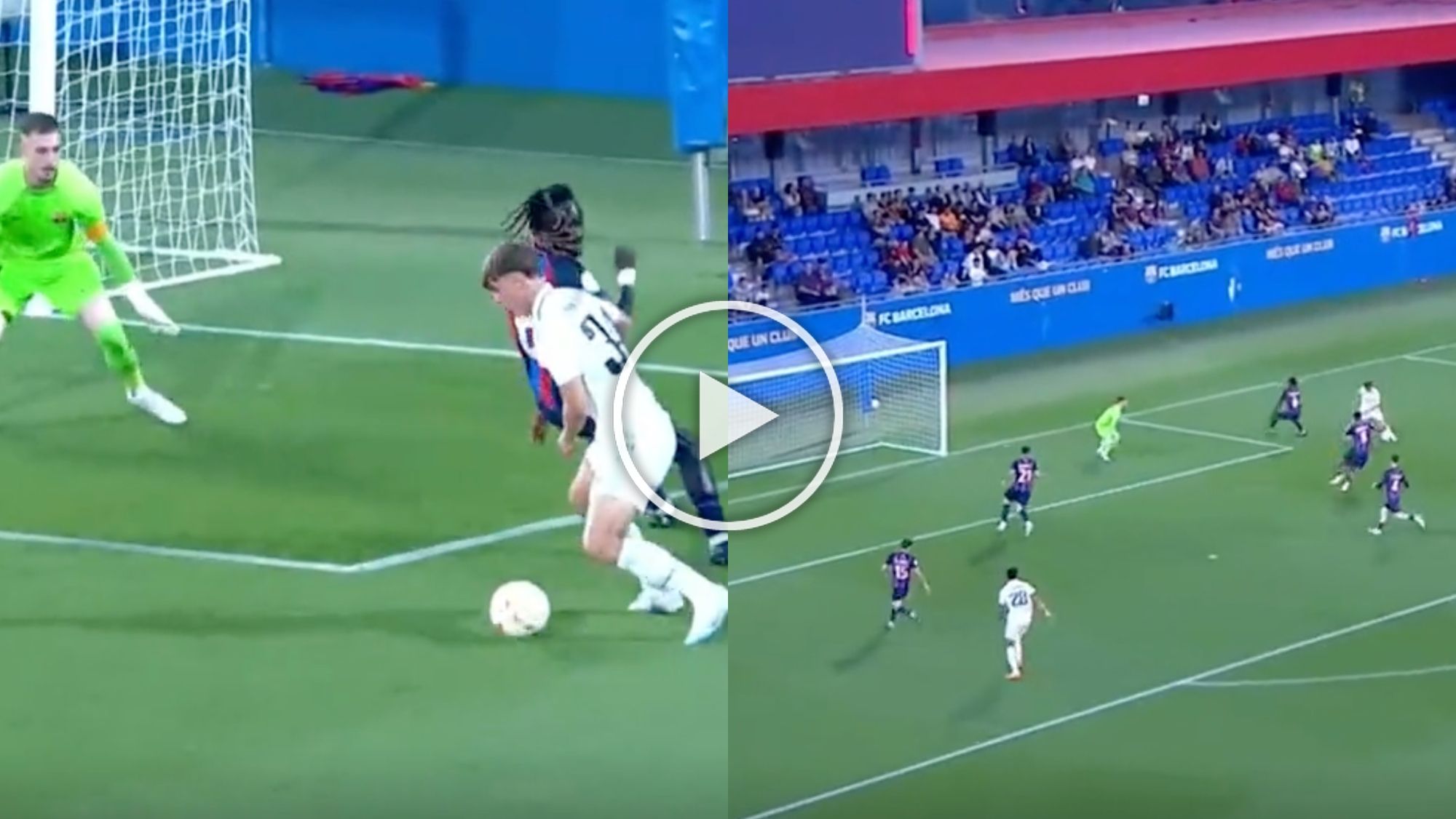 El golazo de Nico Paz con el Real Madrid Castilla