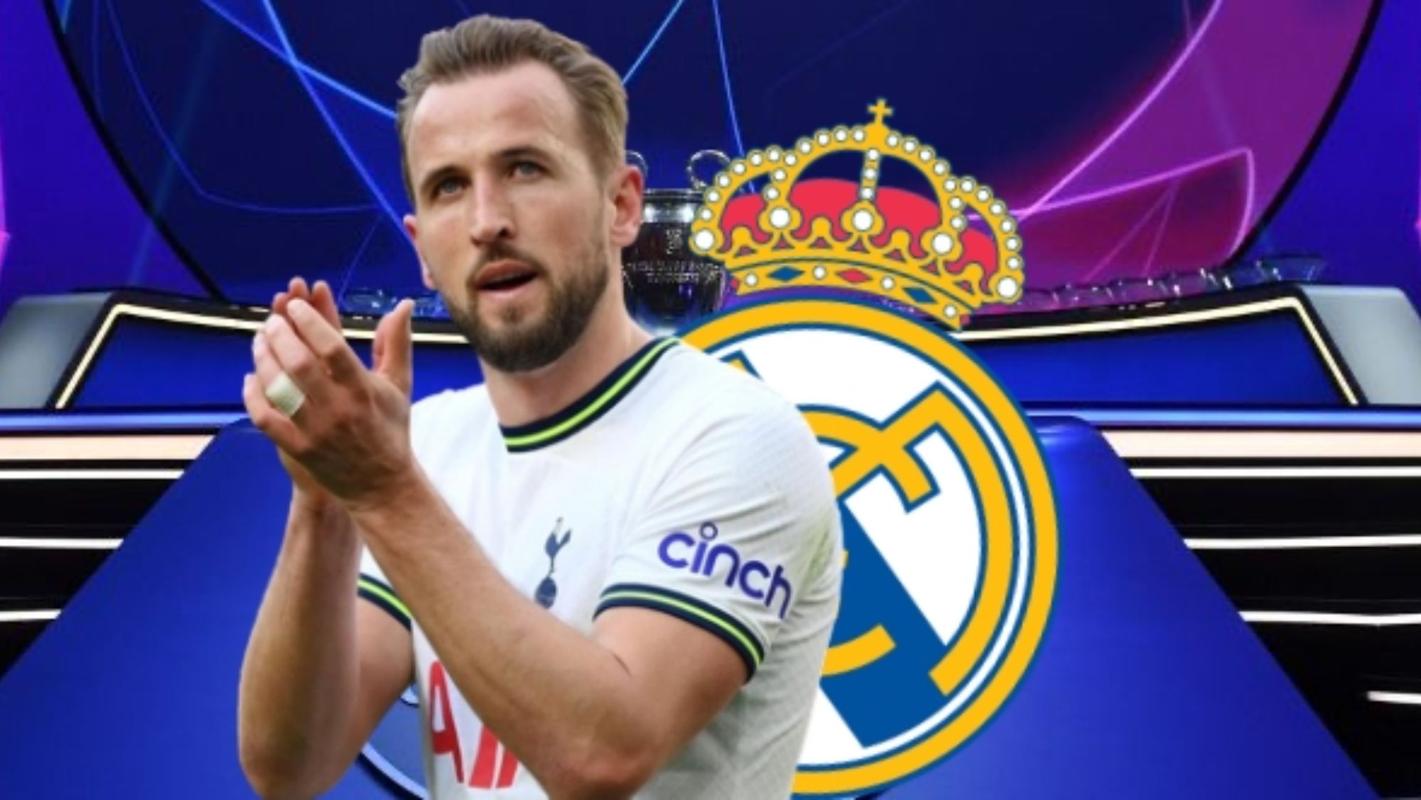 Harry Kane fichará por el Real Madrid y lo predice la UEFA