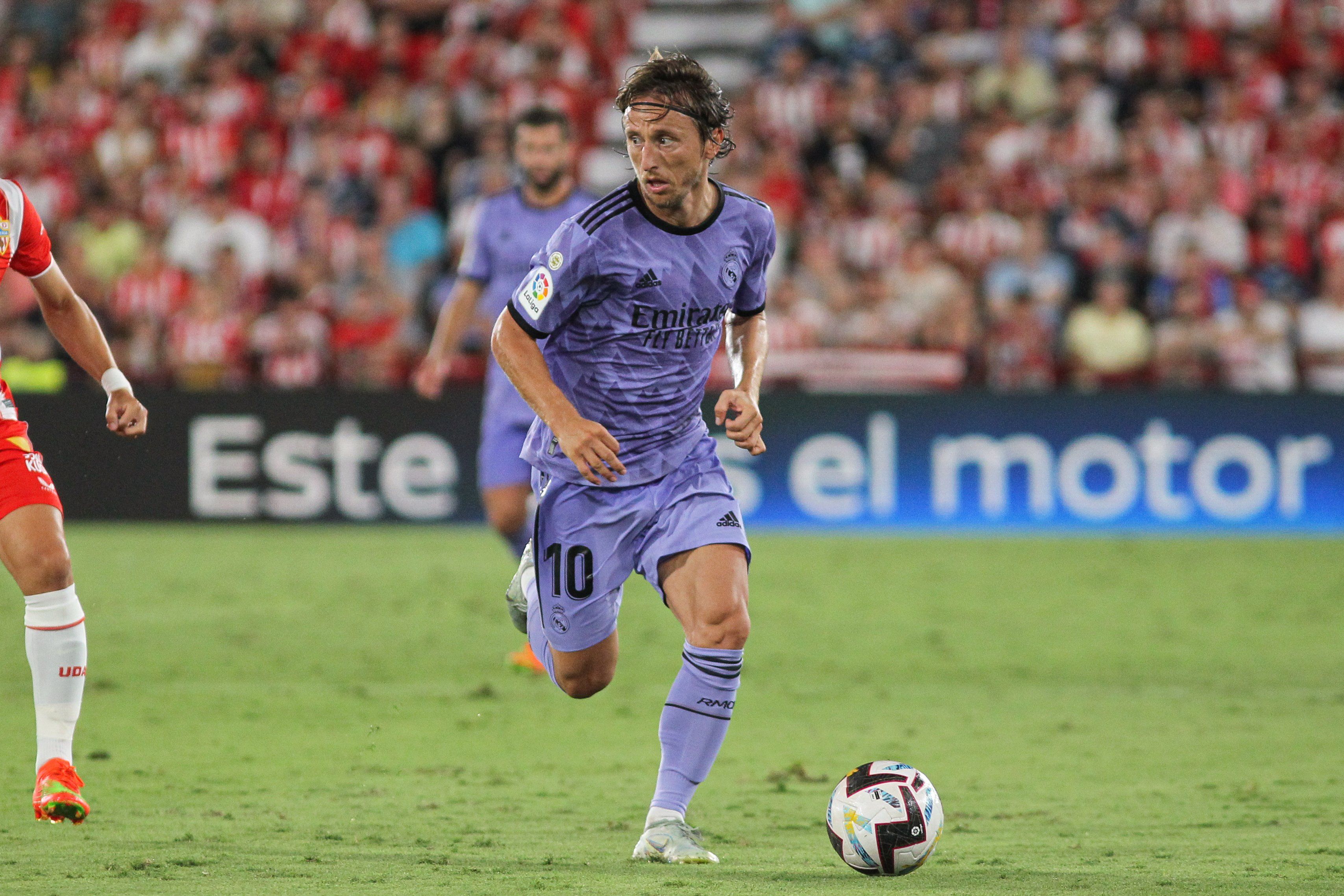 Luka Modric, en el partido frente al Almería