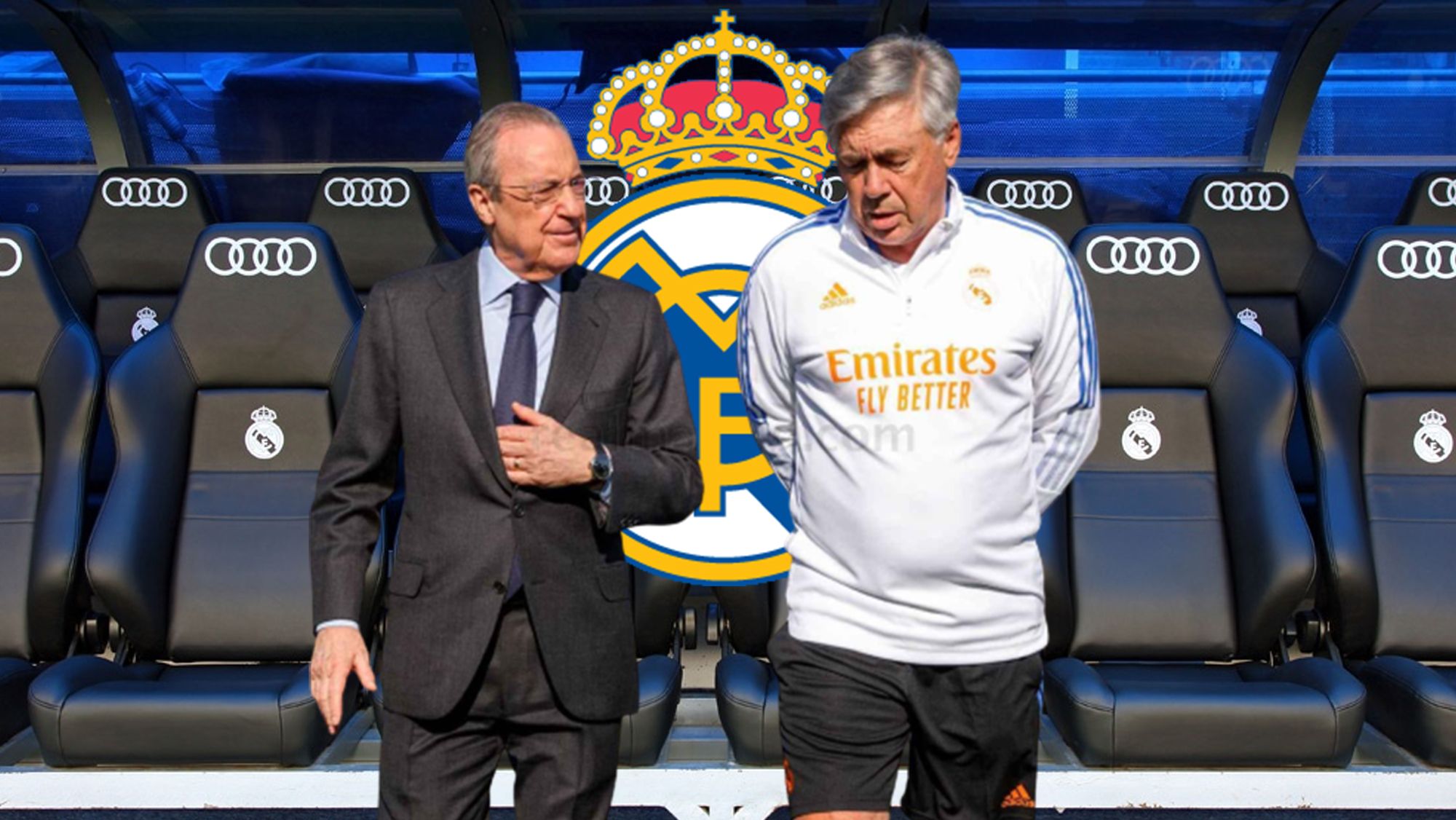 Florentino Pérez y Carlo Ancelotti Florentino Pérez y Carlo Ancelotti