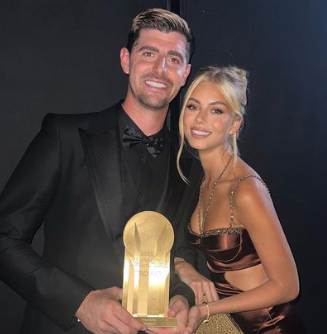 Thibaut Courtois y Mishel Gerzig