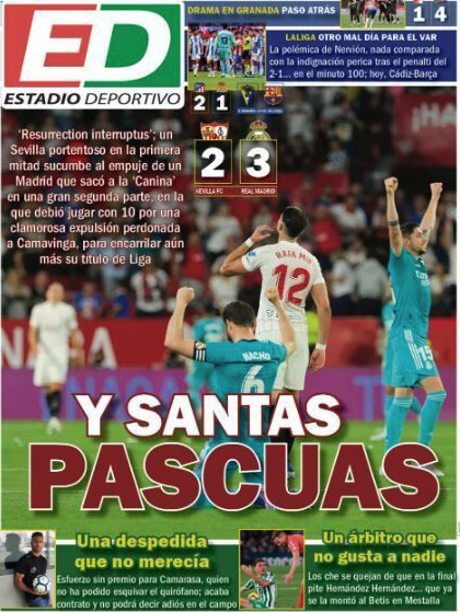 Portada de Estadio Deportivo Portada de Estadio Deportivo