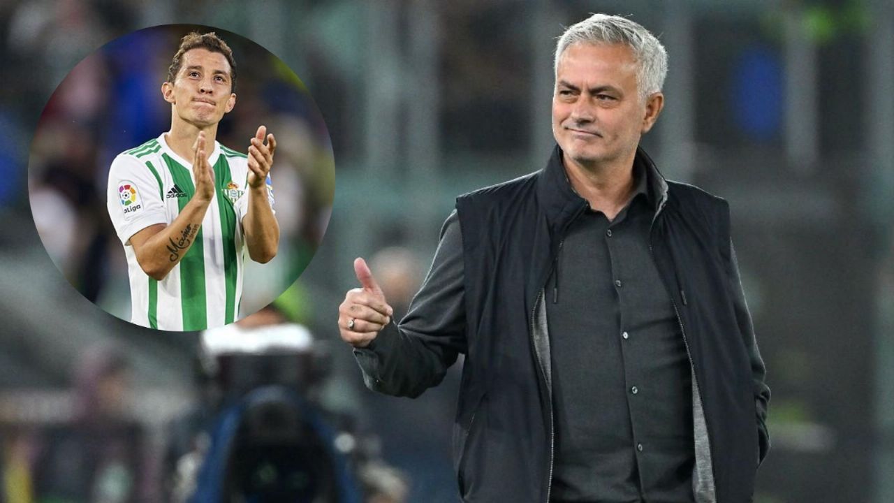 José Mourinho sorprendió a Andrés Guardado en el partido entre la Roma y el Betis