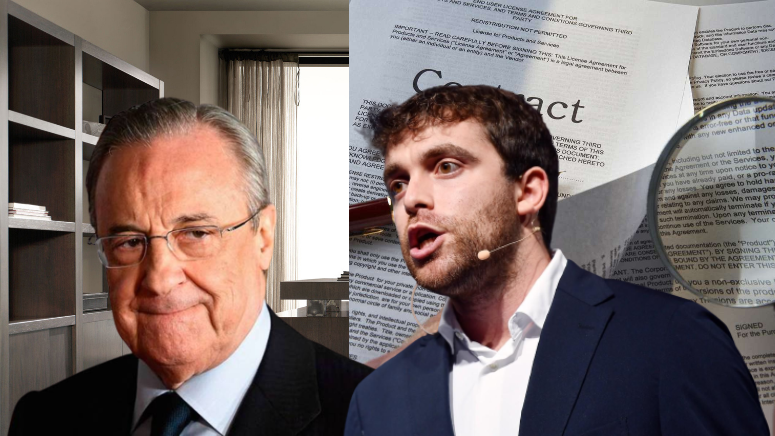 Fabrizio y Florentino Pérez 
