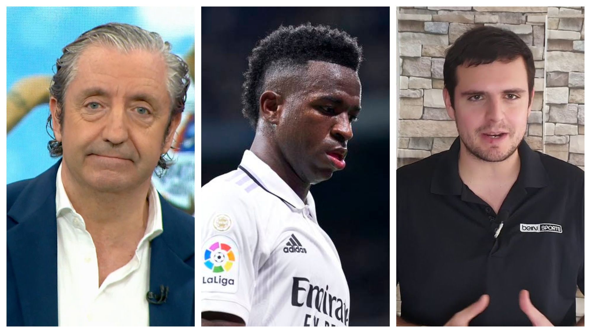 Josep Pedrerol, Vinicius e Iñaki Angulo