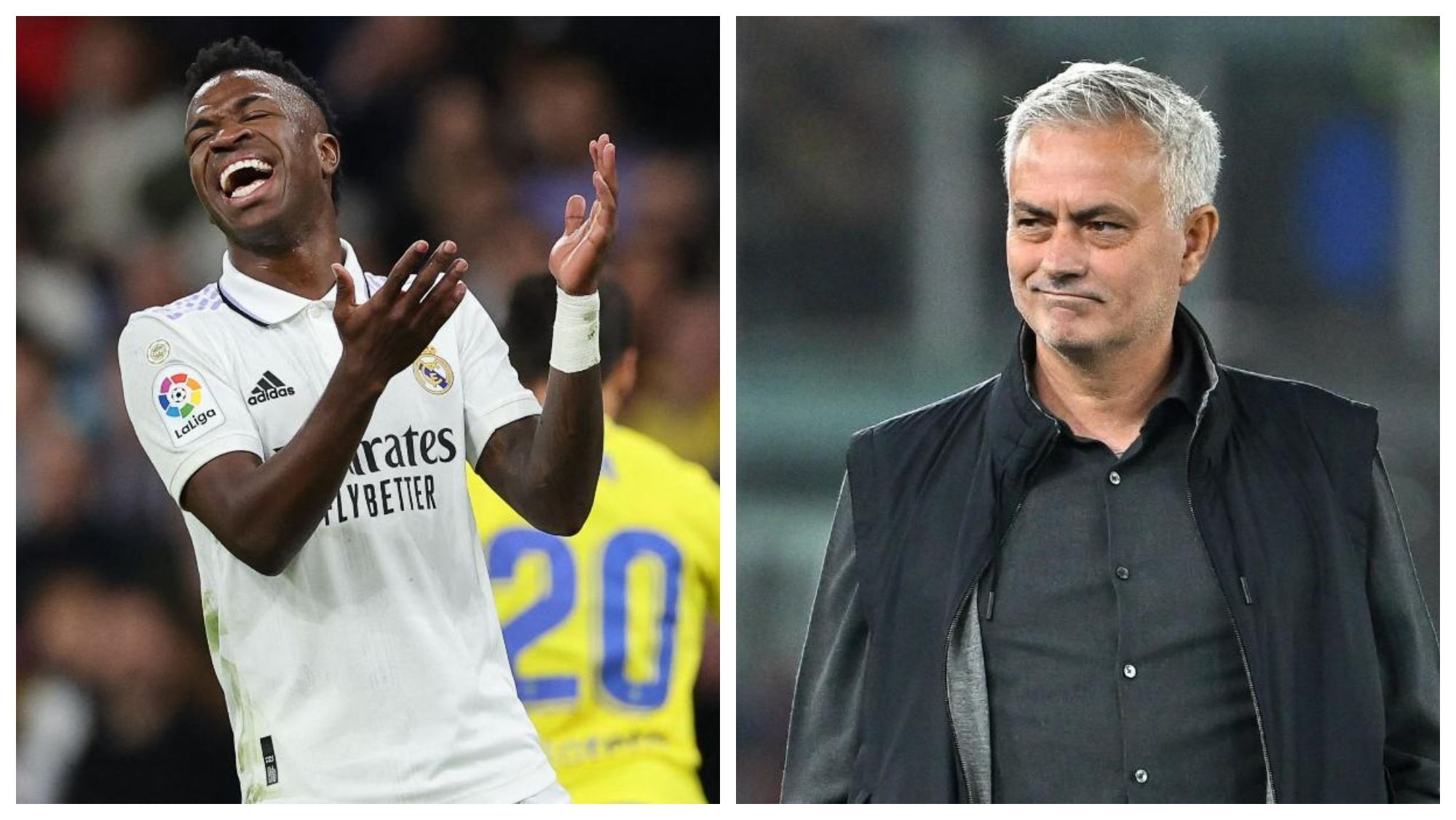 Vinicius Junior y José Mourinho