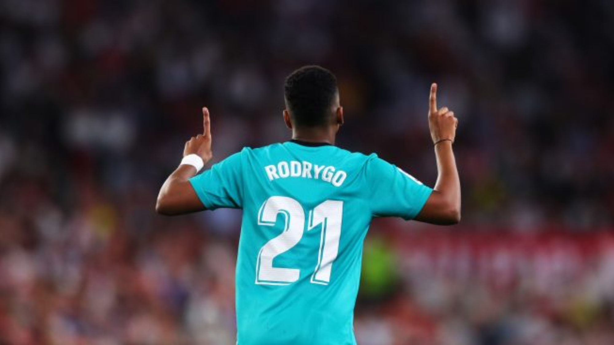 Rodrygo dedicando un gol 