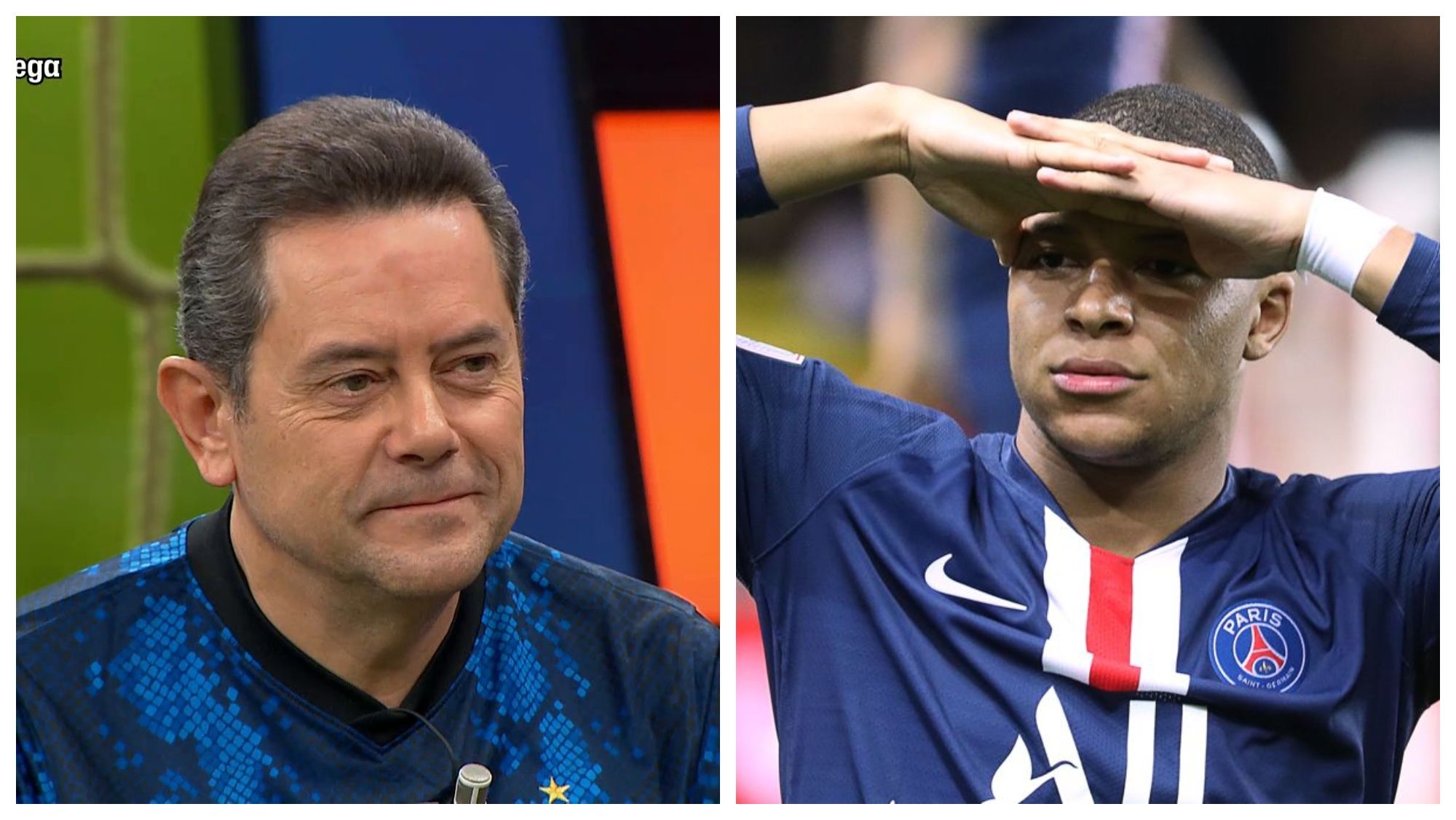 Tomás Roncero y Kylian Mbappé