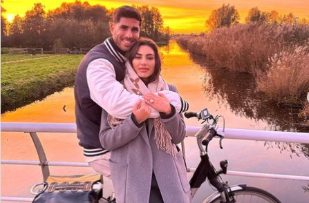 Marco Asensio y Sandra Garal