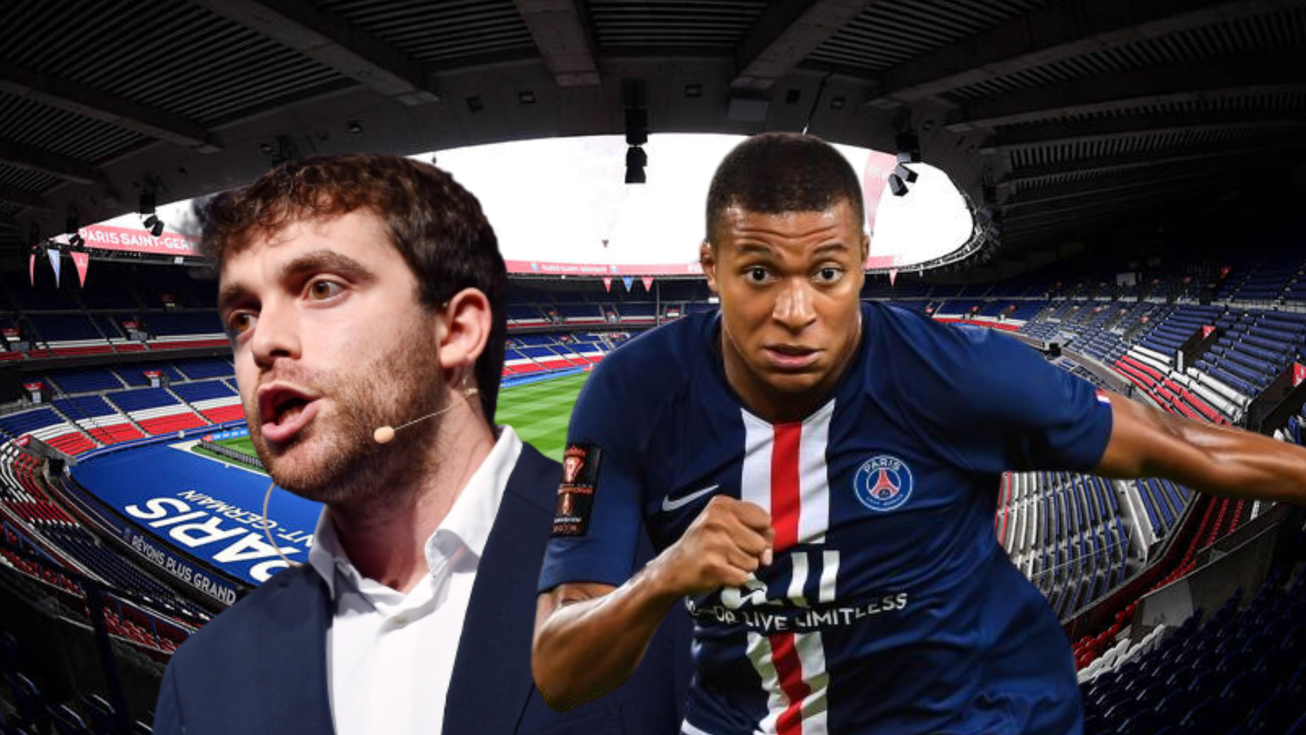 Fabrizio Romano y Kylian Mbappé  Fabrizio Romano y Kylian Mbappé
