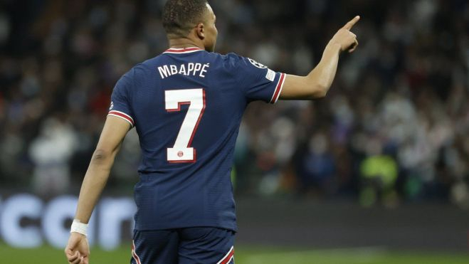 Mbappé es el número 7 del PSG, pero no siempre llevó este dorsal