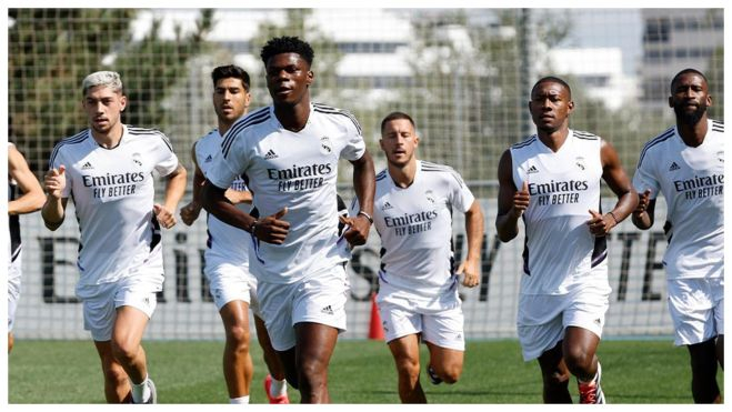 Varios jugadores del Real Madrid en un entrenamiento / Real Madrid