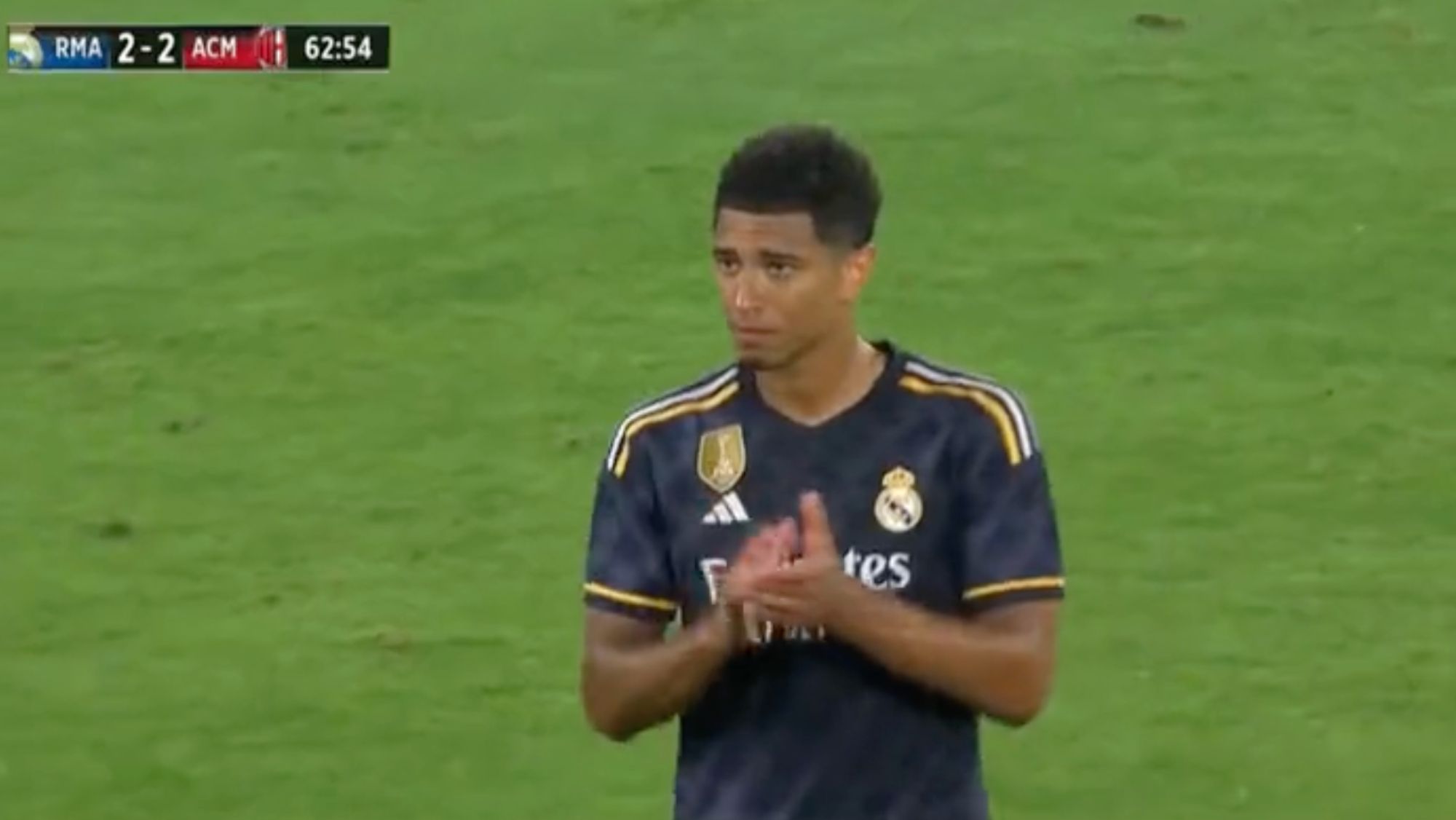 Bellingham brilla en su debut con el Real Madrid: resumen de su partido contra el Milan