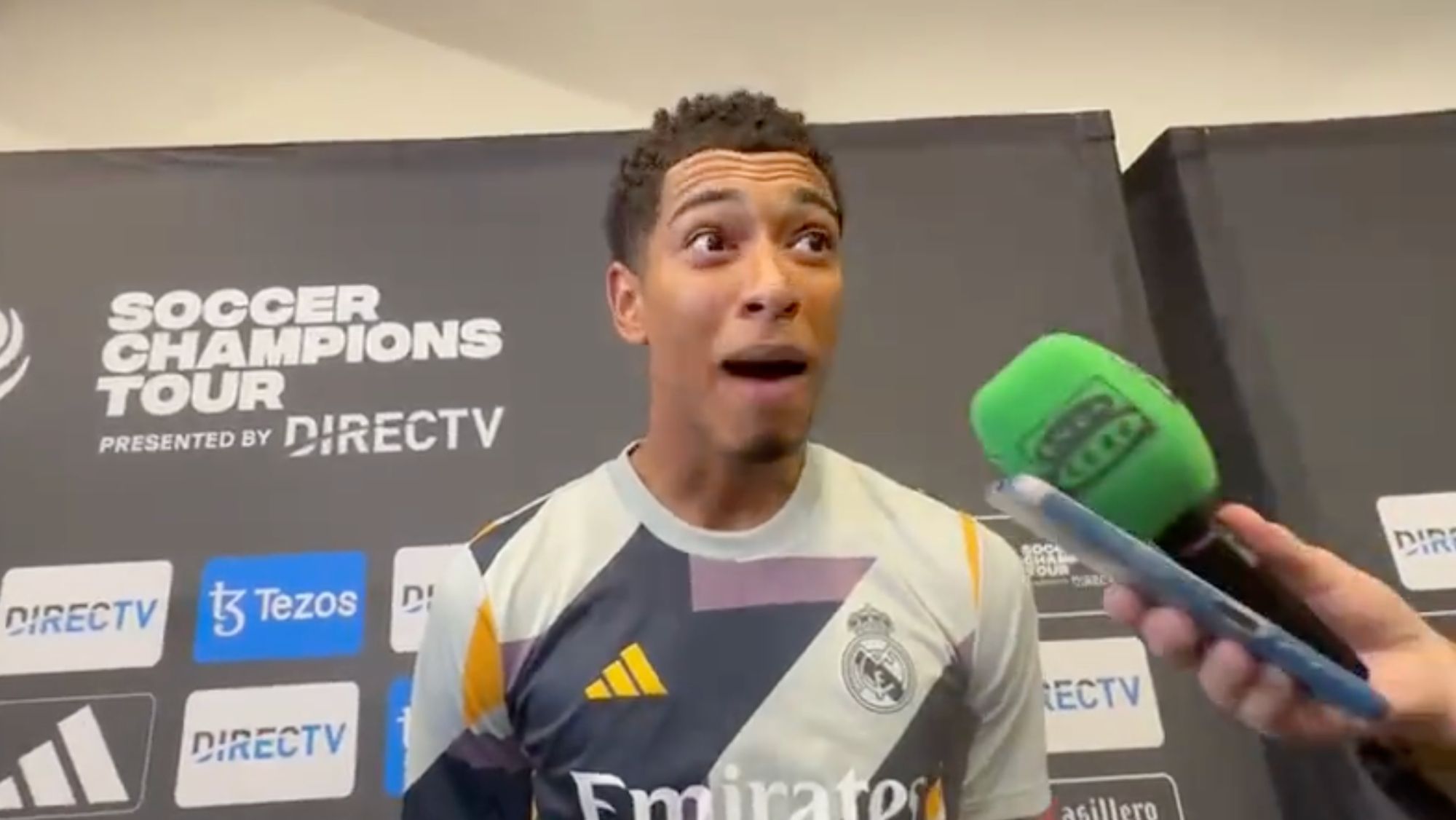 La reacción de Bellingham cuando le hablan sobre su gol: responde en español