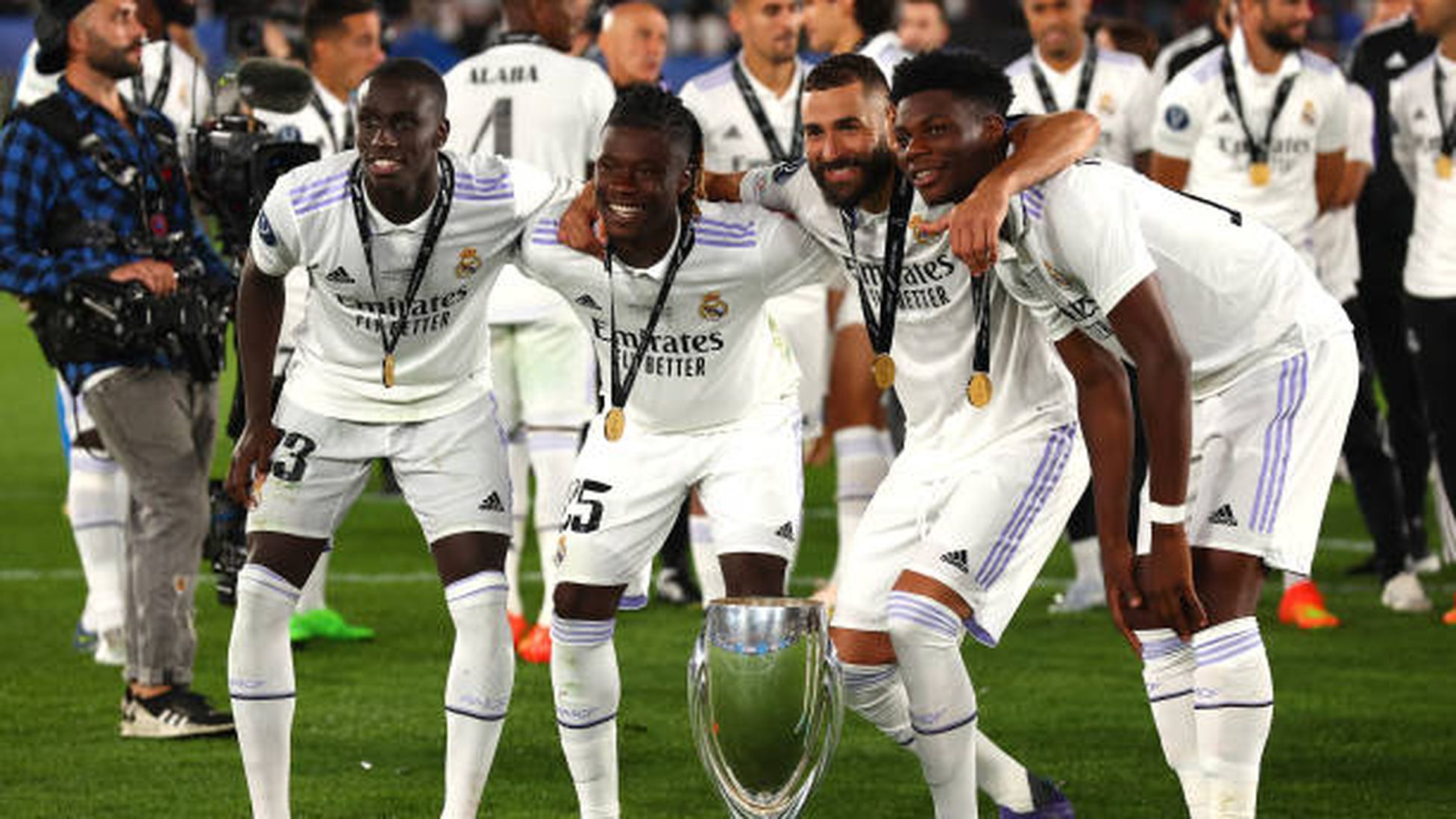 Los cuatro jugadores franceses que forman parte de la primera plantilla madridista