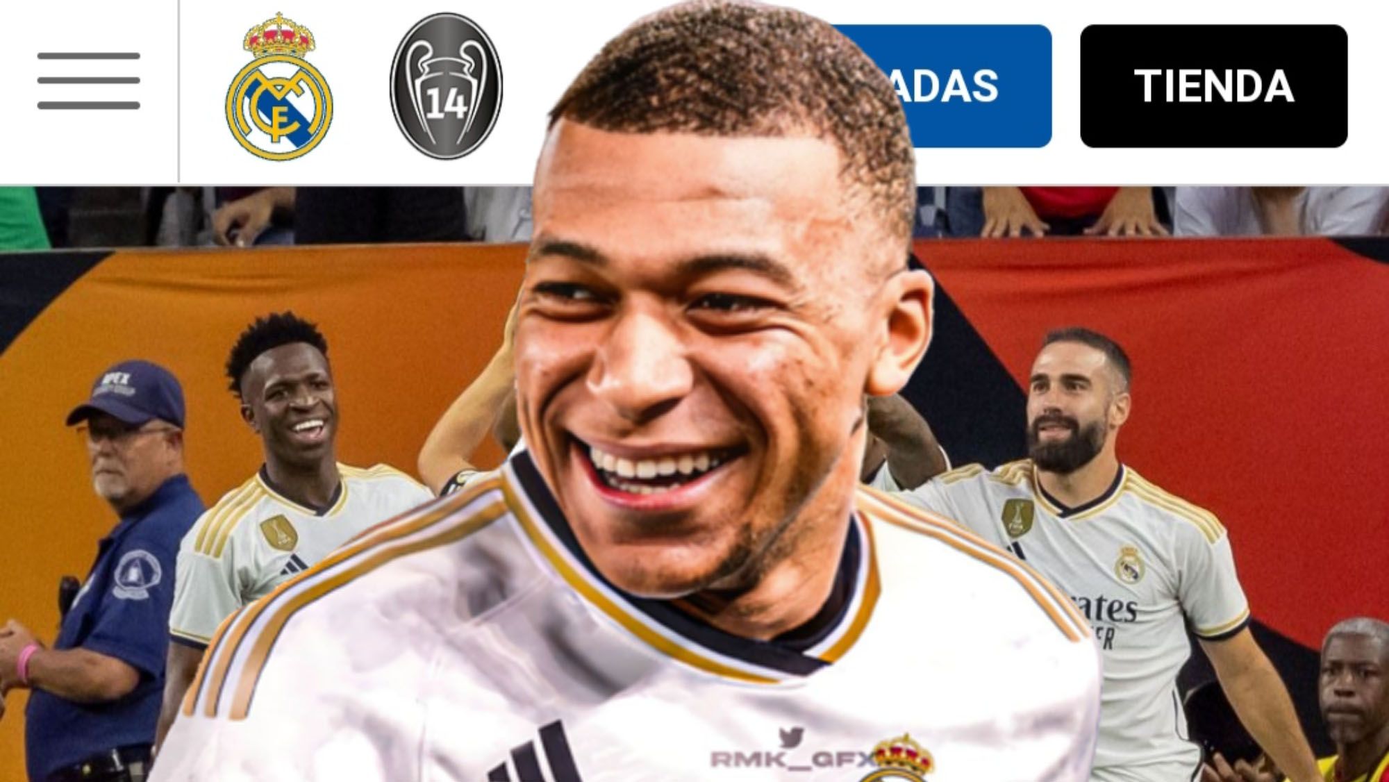 La web del Real Madrid menciona a Mbappé: el gesto que ha incendiado las redes