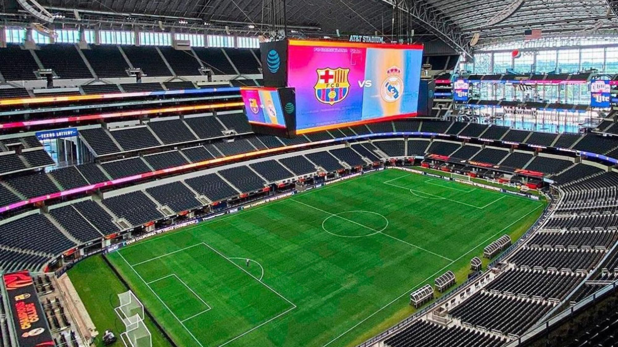 Dónde se juega el clásico FC Barcelona - Real Madrid: AT&T Stadium, capacidad y precio