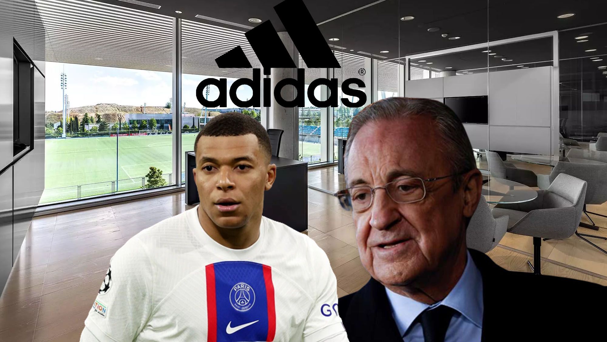 Adidas le pide un favor a Florentino si consigue el fichaje de Kylian Mbappé
