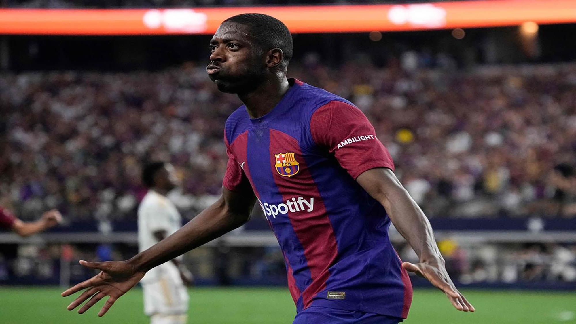 Dembélé se hartó de sus compañeros y le dedicó esta rajada