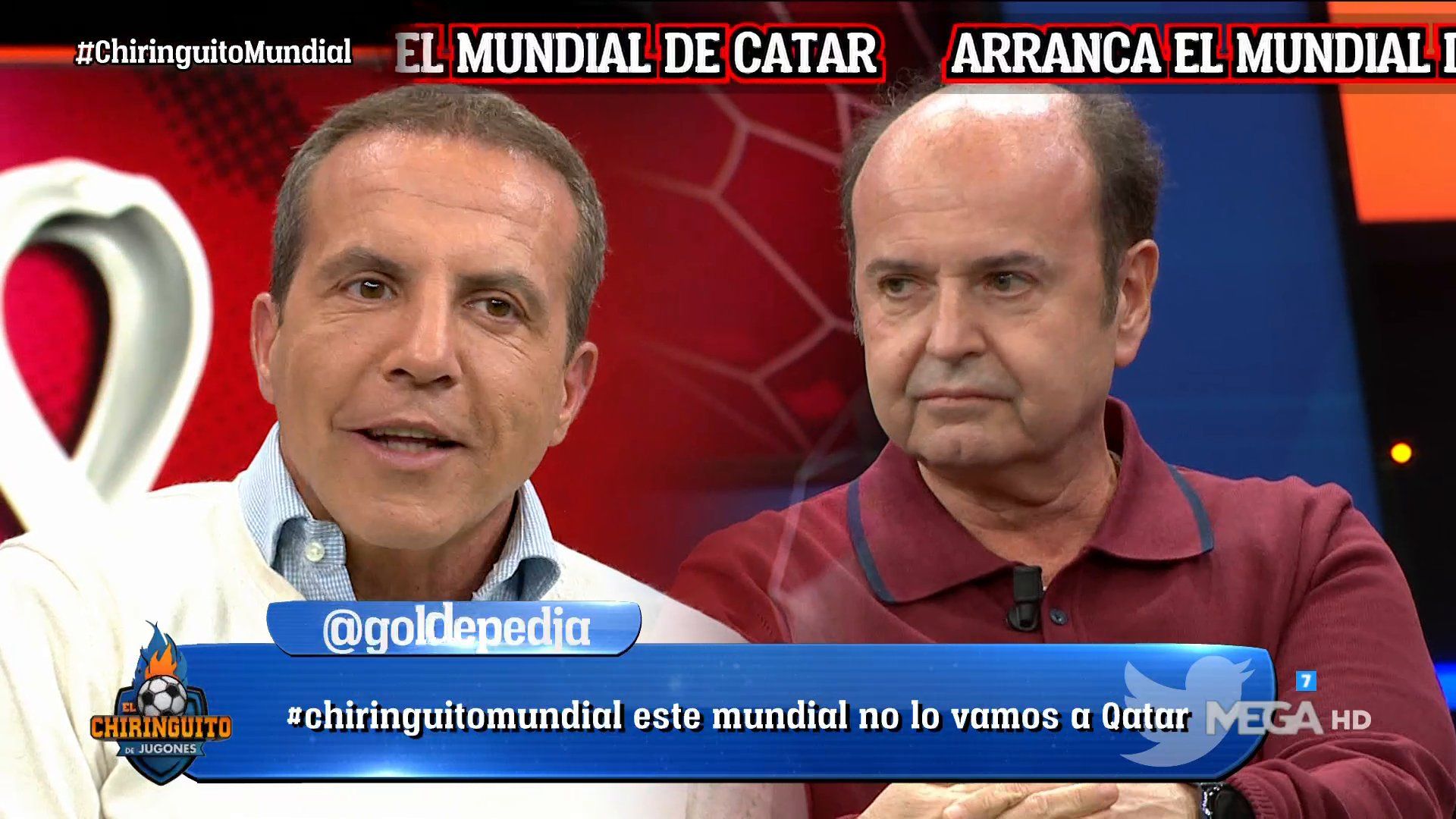 Cristóbal Soria y Juanma Rodríguez en el programa de anoche tras el brutal zasca del madridista