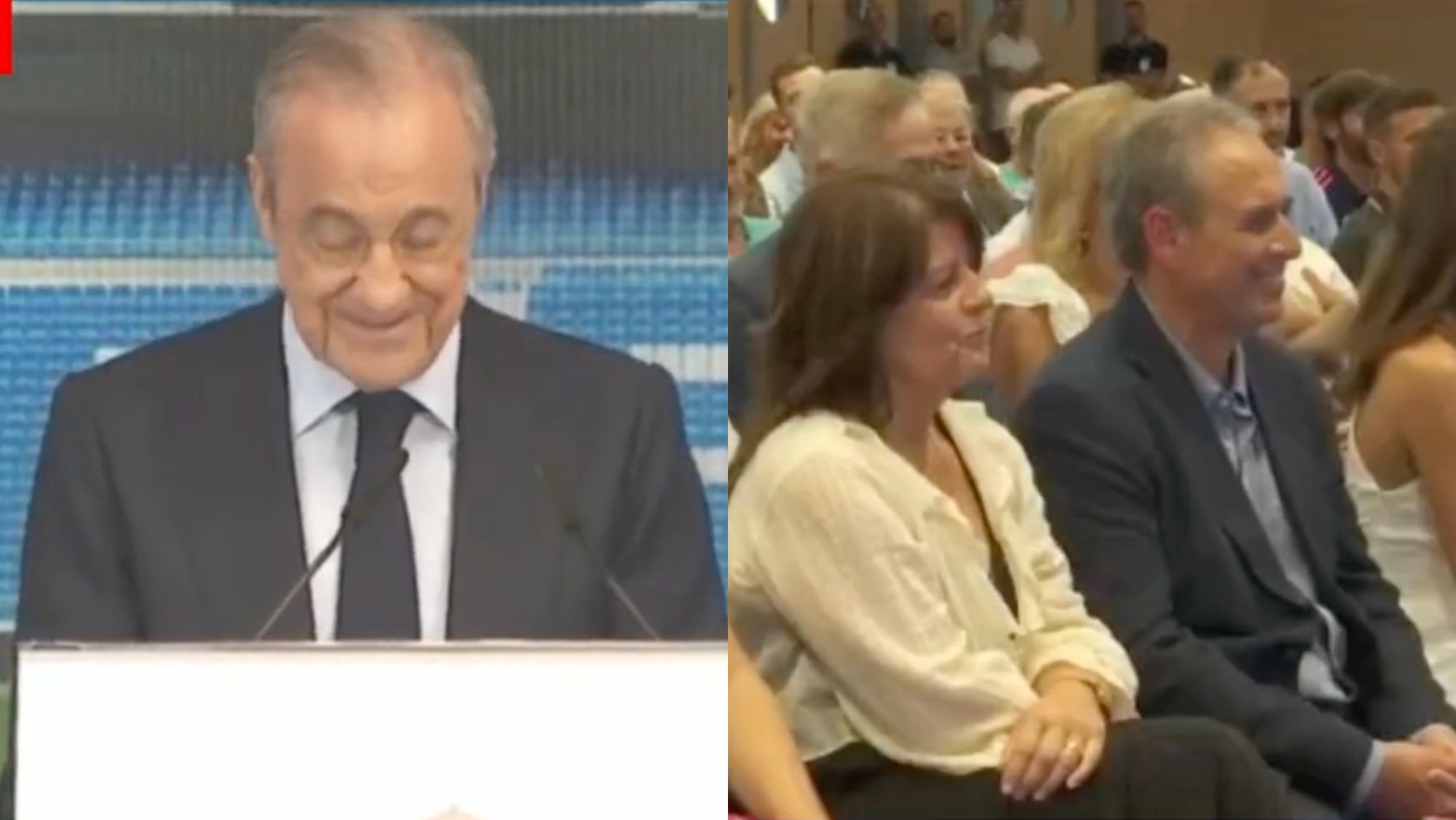 El divertido momento de Florentino en la presentación de Kepa: le entró hasta la risa El divertido momento de Florentino en la presentación de Kepa: le entró hasta la risa