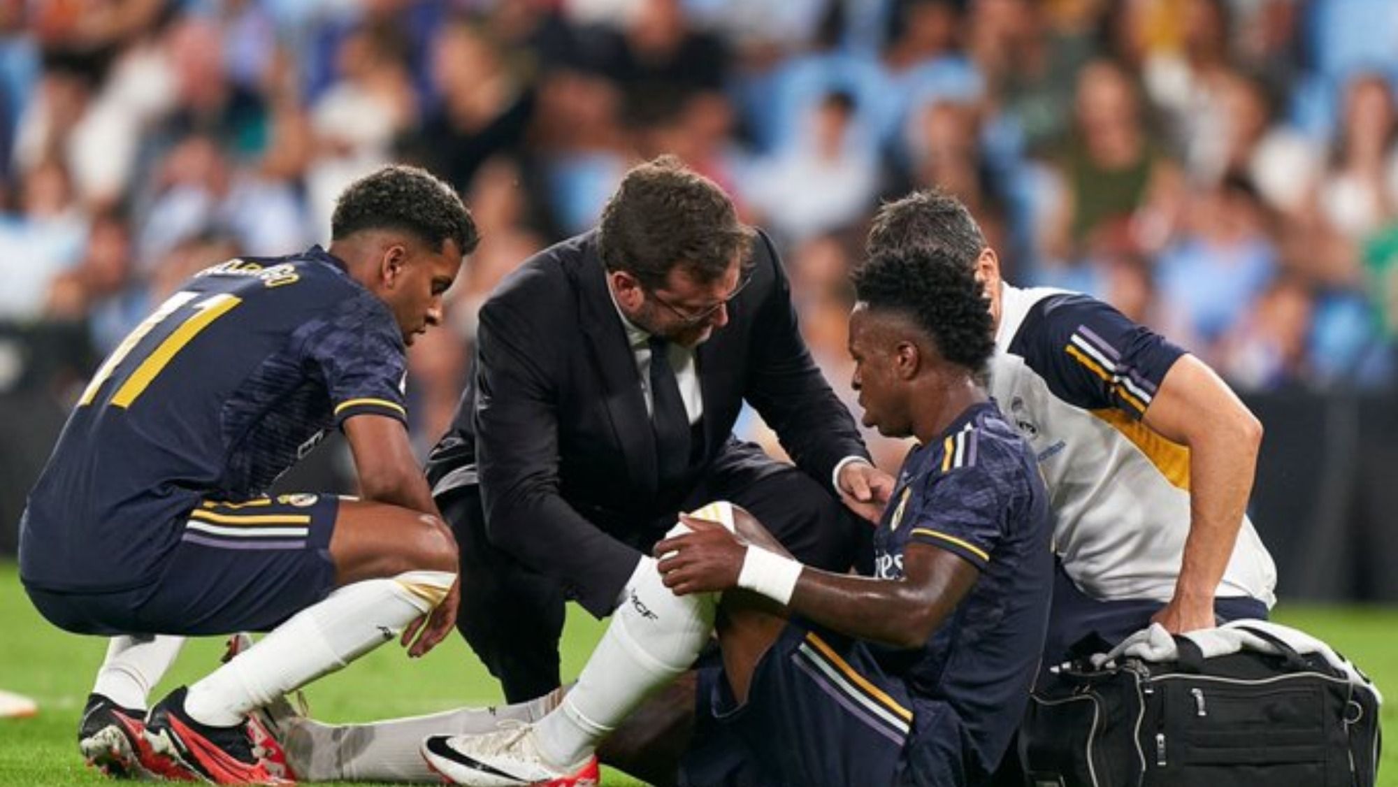 Florentino recibe una buena noticia: Vinicius mejora y reaparecerá antes de tiempo Florentino recibe una buena noticia: Vinicius mejora y reaparecerá antes de tiempo