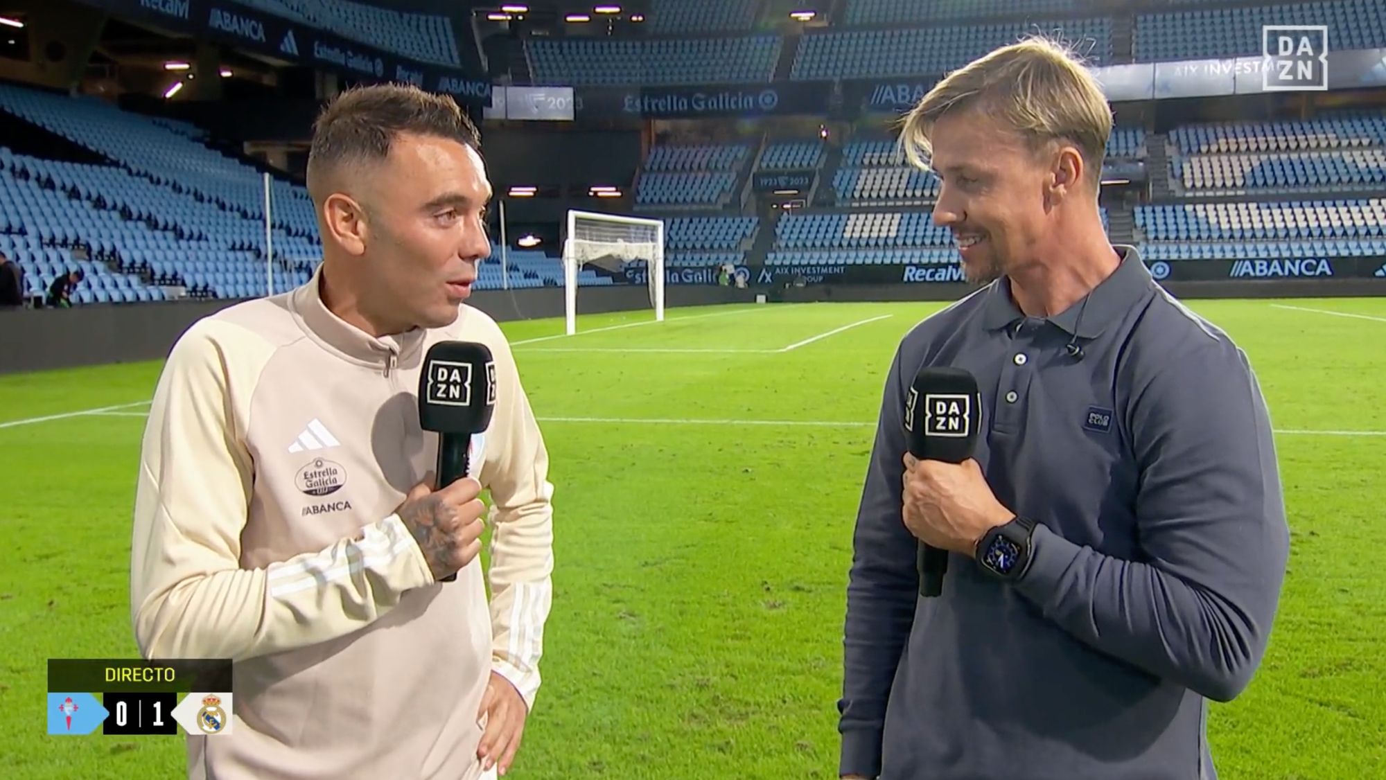 Guti se queda de piedra: su viral reacción tras la 'rajada' de Iago Aspas en pleno directo